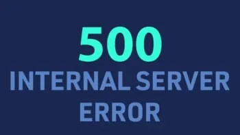 500 Internal Server Error